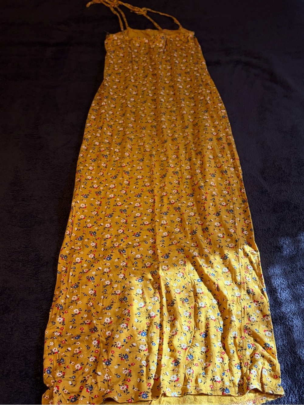 Nasty Gal Collection Sunflower Seed Floral Long Dress - Picture 3 of 4